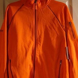 Hunter orange Marmot full front zip sweatshirt L